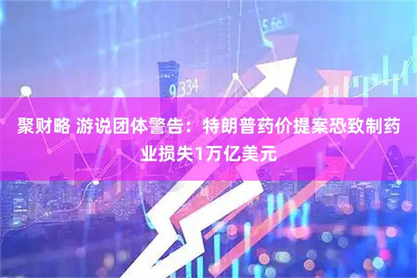 聚财略 游说团体警告：特朗普药价提案恐致制药业损失1万亿美元